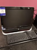 HP Pro All in One 3520 business PC 20” Screen Intel G2030, 4GB Ram Serial number CZC3087JRH