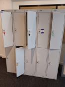 Lockers Set of 10 lockers Approx. 1800mm (h) x 1500 (w) x 300 (d) (Located on 1st floor, no lift