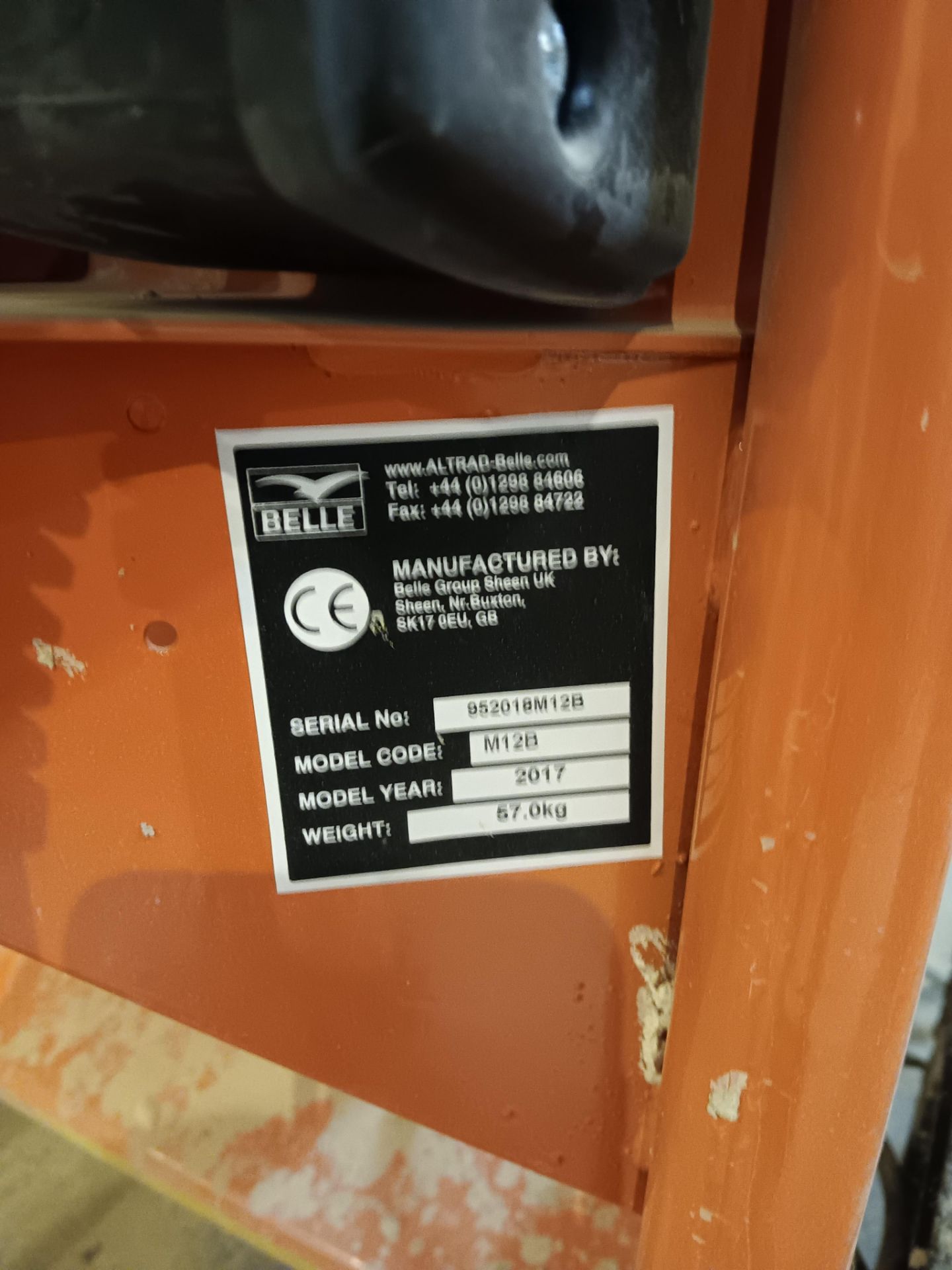 Altrad M12B mains powered cement mixer Serial number 952018M12B Year 2017 - Image 4 of 5