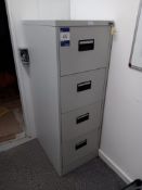 4 Drawer filing cabinet with keys