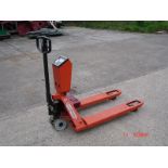 BT-TOYOTA PALLET MOVER WITH BUILT IN WEIGH SCALE