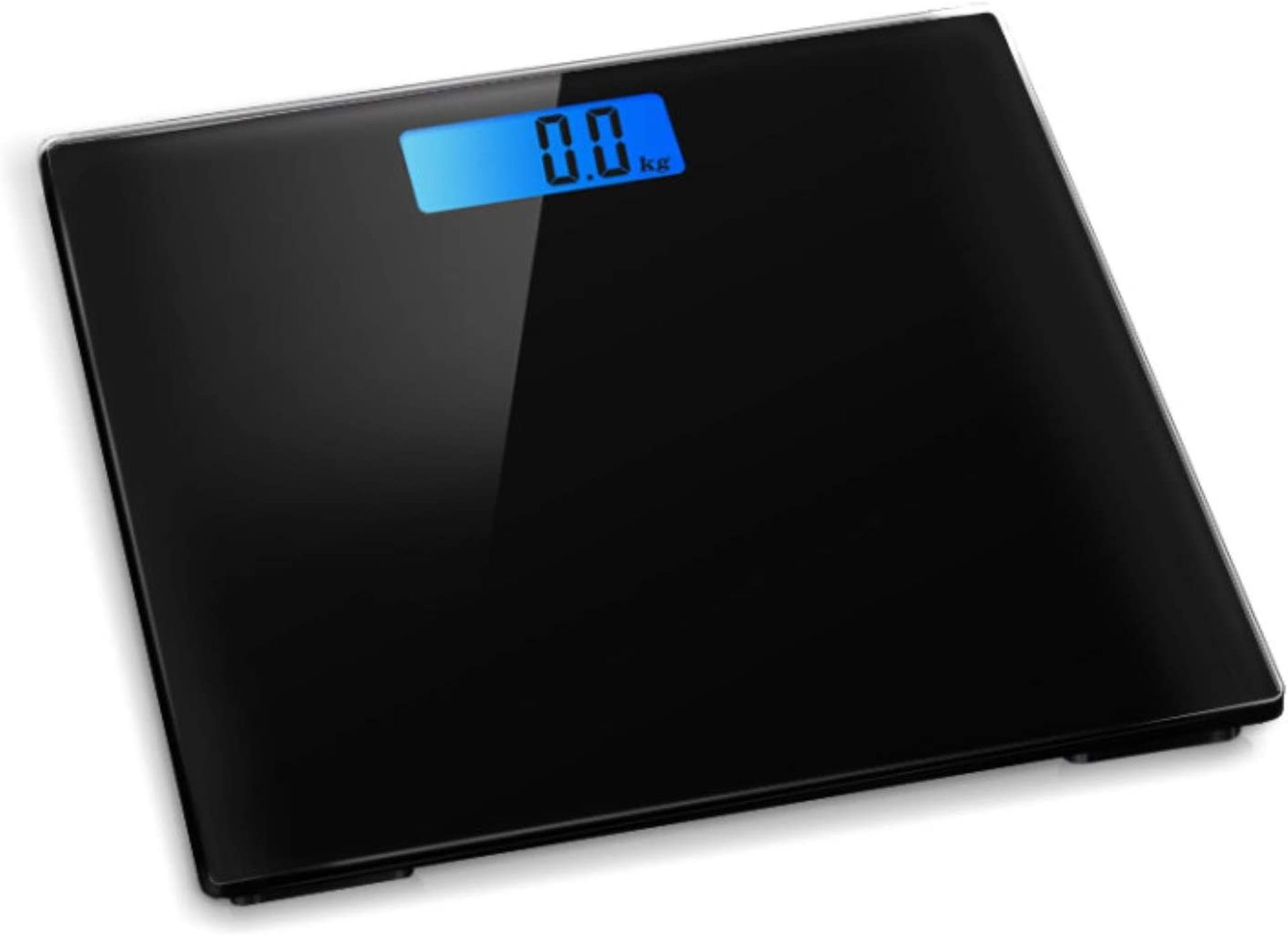 Digital Electronic Bathroom Scale Bath Scales 180KG Backlit Weight Management (Black)