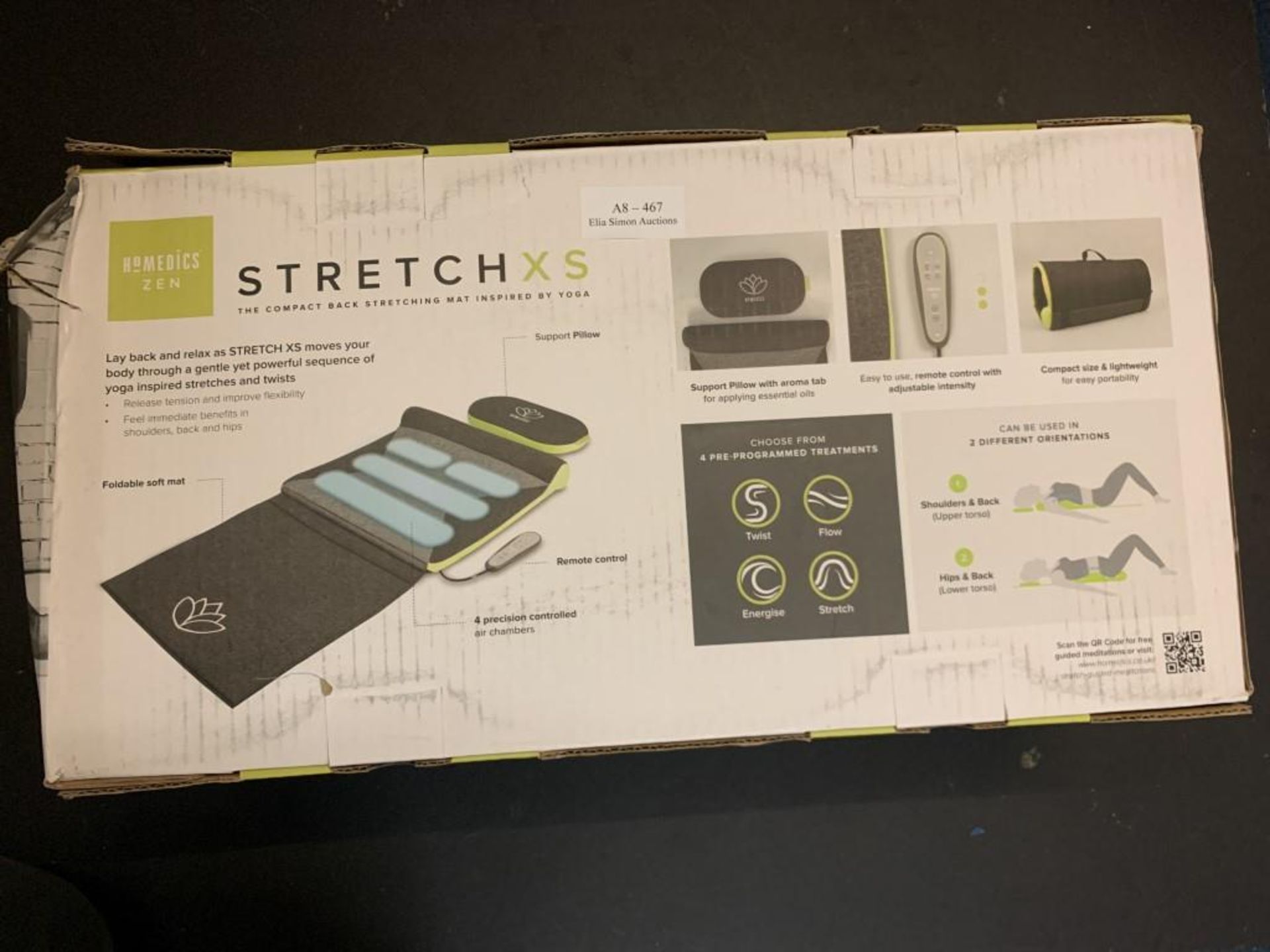 HoMedics Stretch Mat XS - Inspired by Yoga, Remote Control Adjustable Intensity, at Home Pre-Program - Image 2 of 2