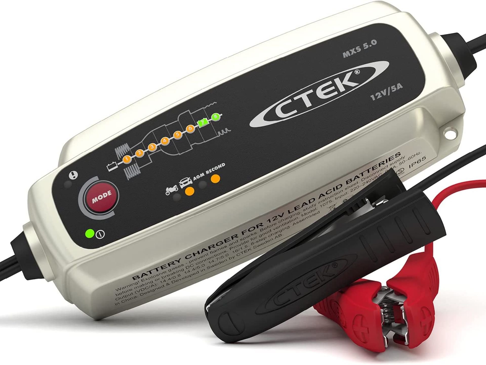 CTEK MXS 5.0 Battery Charger with Automatic Temperature Compensation