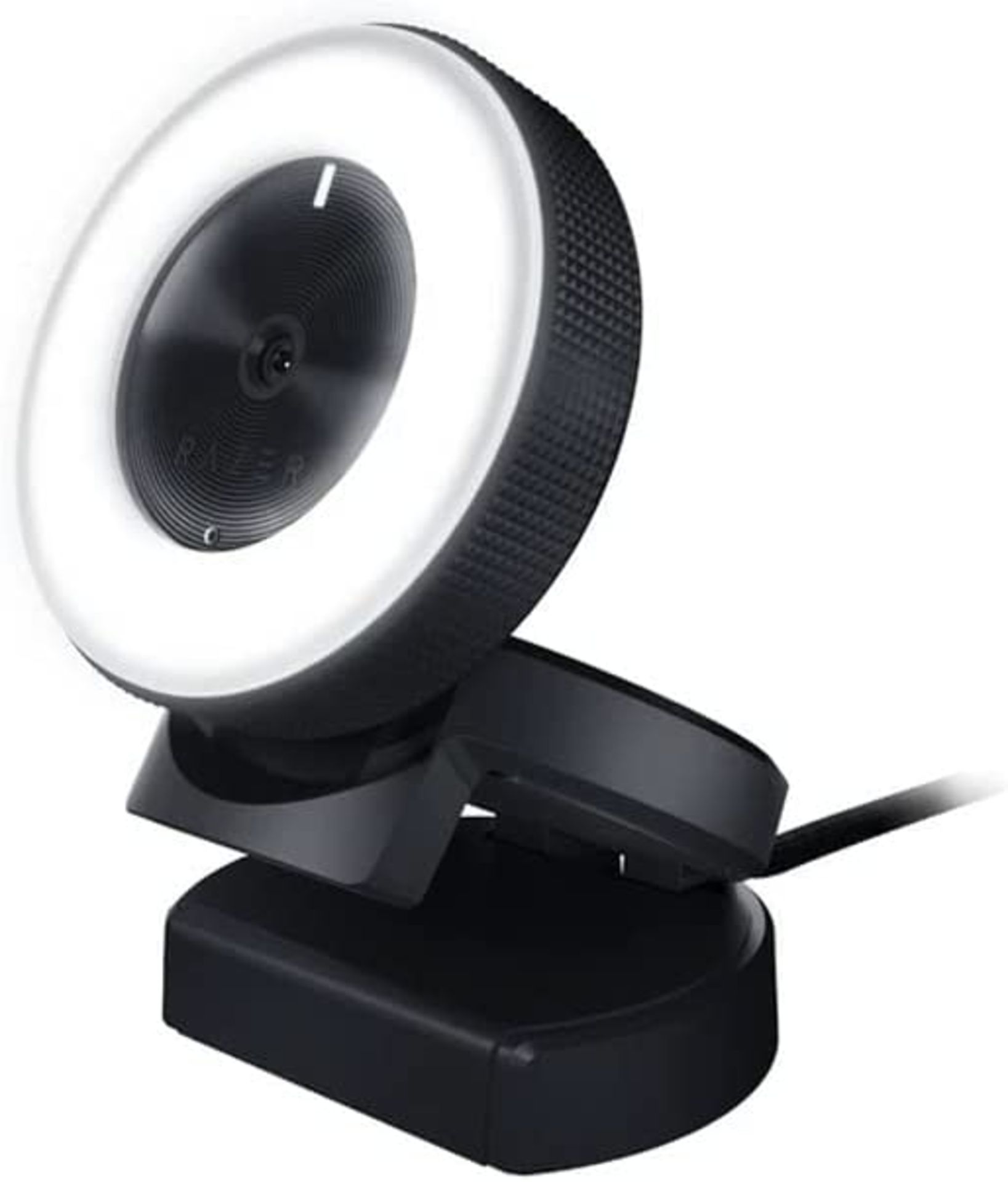 Razer Kiyo 1080p 30 FPS/720 p 60 FPS Streaming Webcam with Adjustable Brightness Ring Light, Built-i