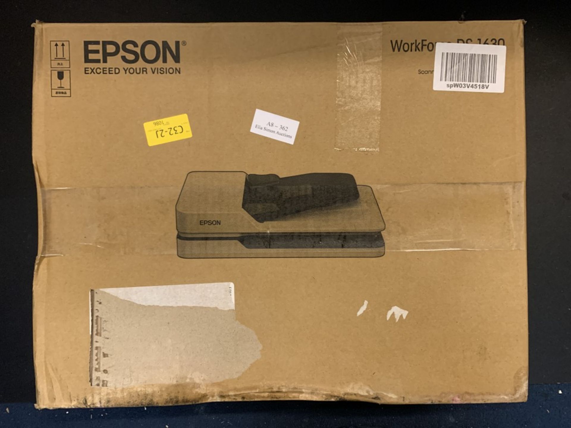 Epson WorkForce DS-1630 Flatbed Scanner, Black/white - Image 2 of 2