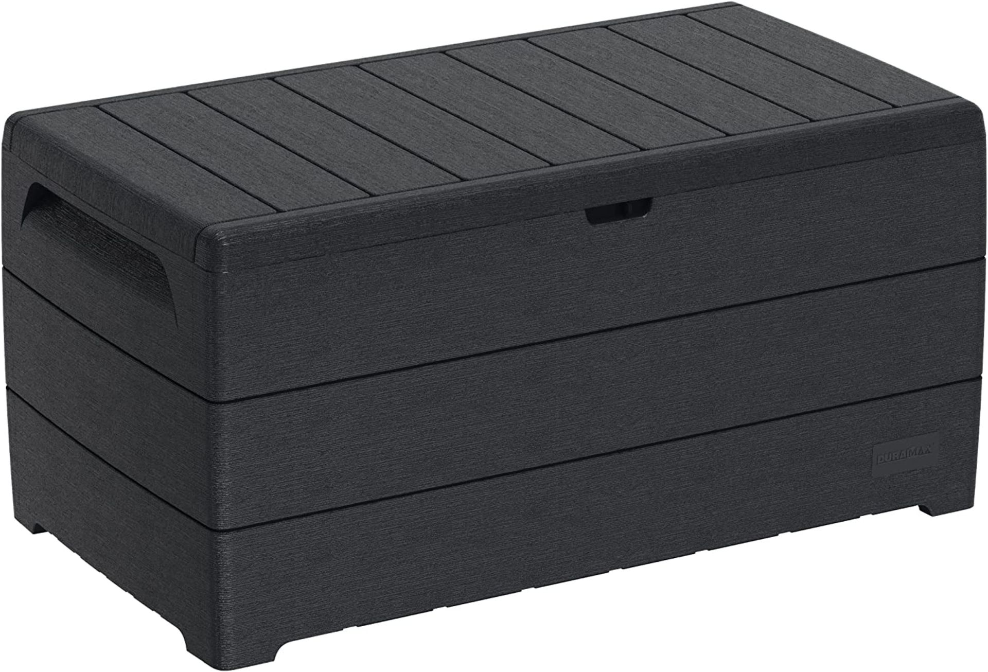 Duramax Cedargrain Durabox 416 Litre/ 110 Gallon, Outdoor Plastic Deck Box and Garden Furniture Orga