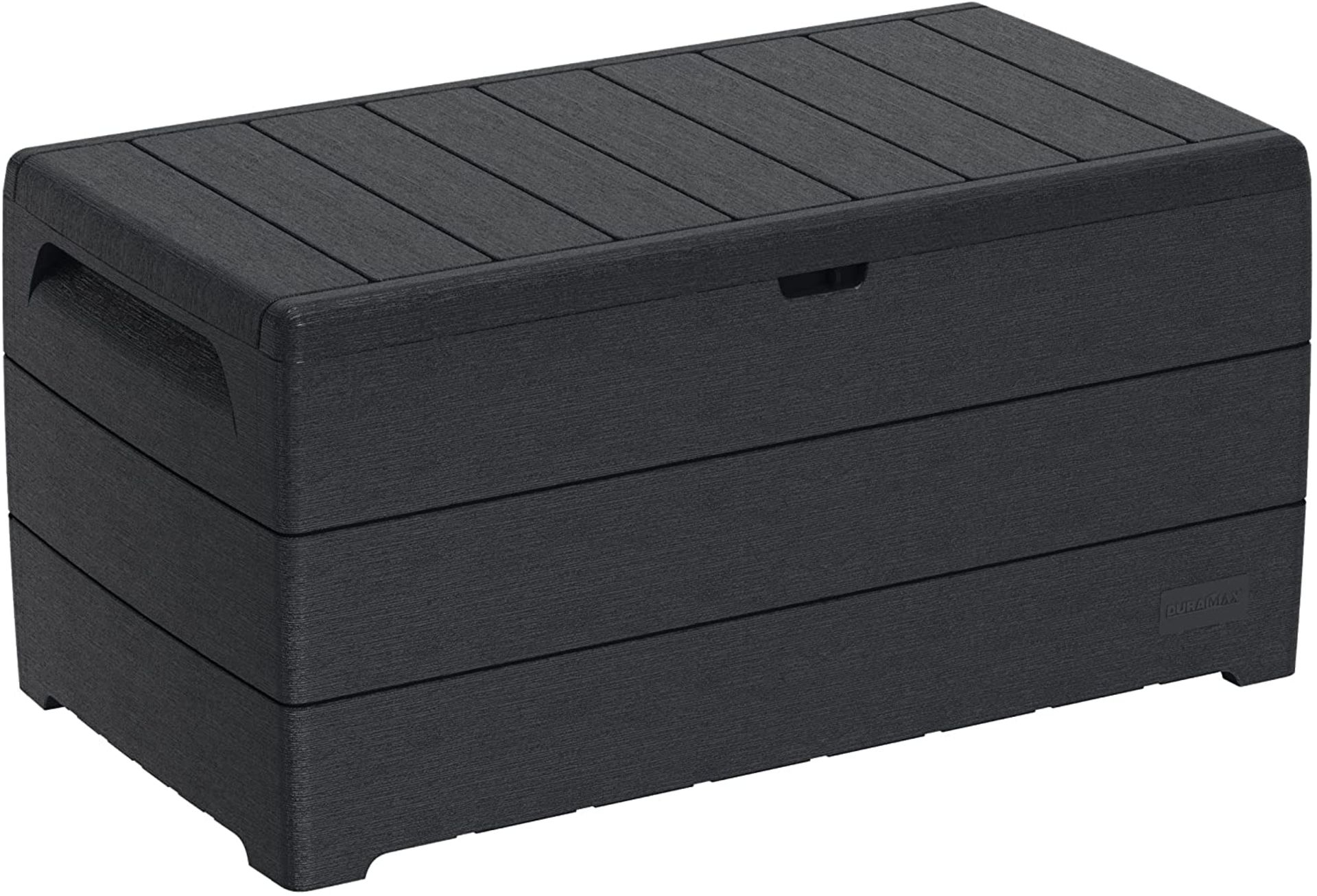 Duramax Cedargrain Durabox 416 Litre/ 110 Gallon, Outdoor Plastic Deck Box and Garden Furniture Orga