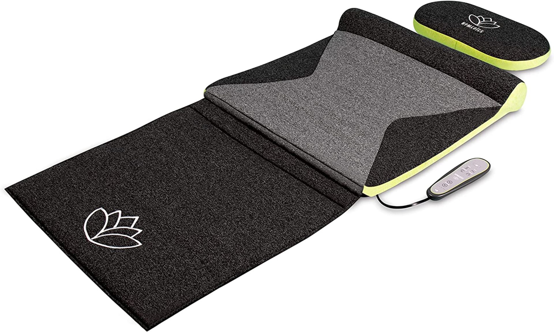 HoMedics Stretch Mat XS - Inspired by Yoga, Remote Control Adjustable Intensity, at Home Pre-Program