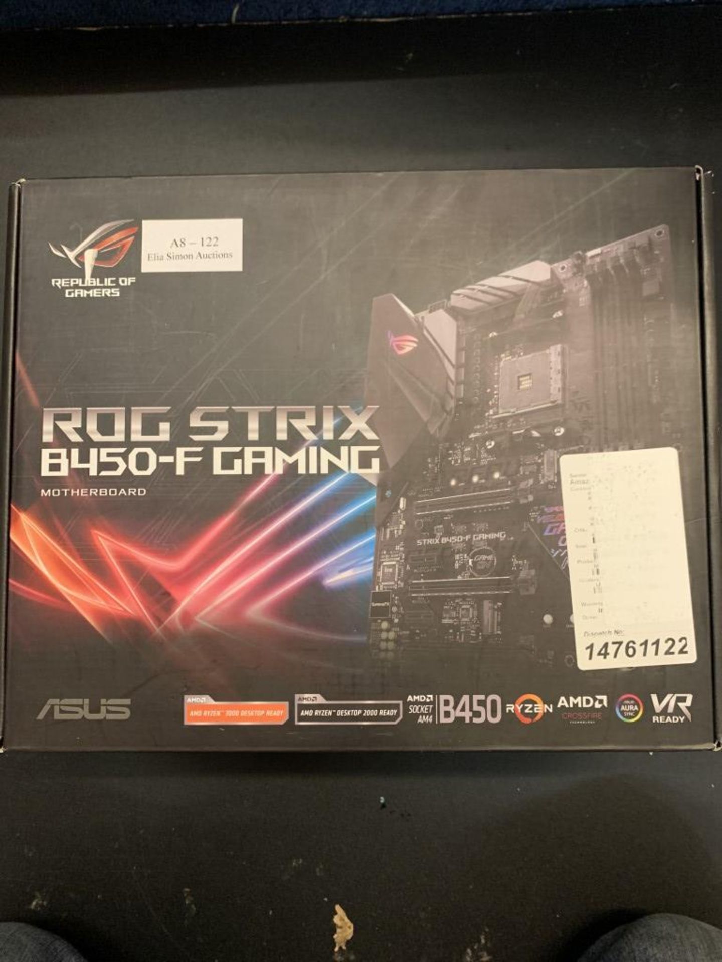 ASUS ROG Strix B450-F Gaming ATX Motherboard, AMD Socket AM4, Ryzen 3000 Ready, PCIe 3.0, M.2, DDR4, - Image 2 of 2