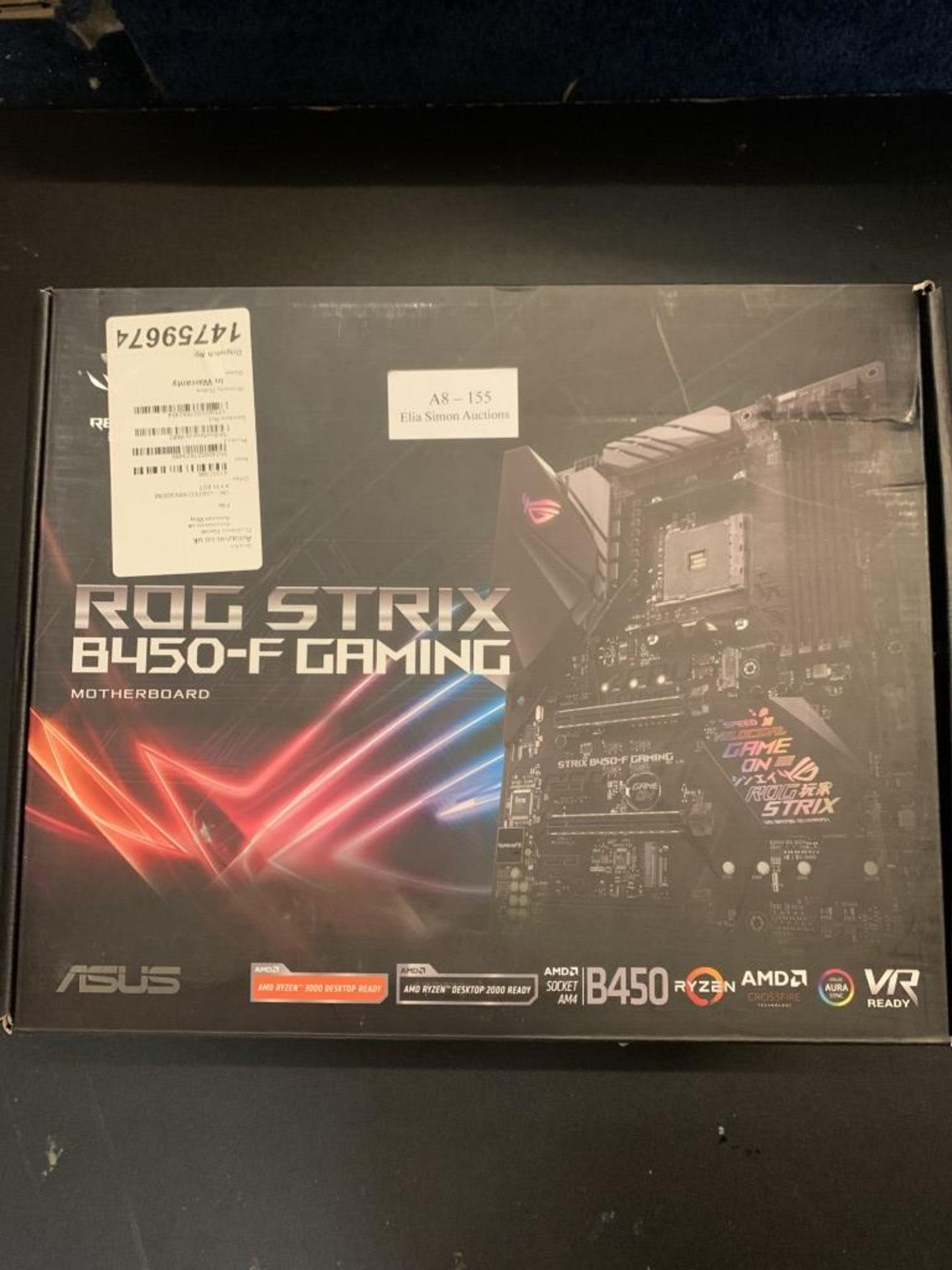 ASUS ROG Strix B450-F Gaming ATX Motherboard, AMD Socket AM4, Ryzen 3000 Ready, PCIe 3.0, M.2, DDR4, - Image 2 of 2