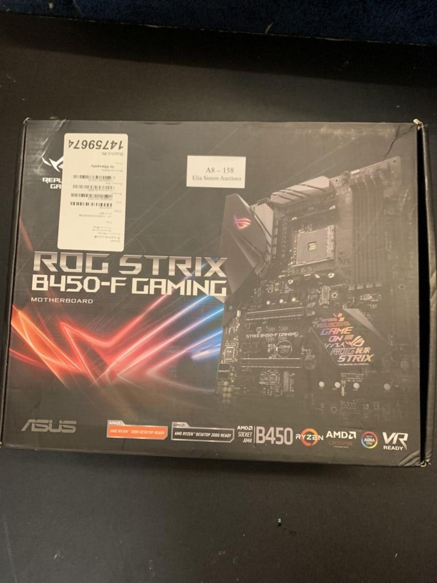 ASUS ROG Strix B450-F Gaming ATX Motherboard, AMD Socket AM4, Ryzen 3000 Ready, PCIe 3.0, M.2, DDR4, - Image 2 of 2