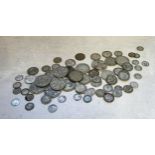 Various pre-47 British coinage including Half Crowns, Florins, Two Shillings, One Shillings,
