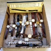 Watches - various lady's watches including Accurist Diamond, an Elco with box & papers; others