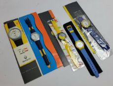 Automobilia - various promotional Renault watches and ephemera etc.