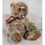 Charlie Bears Secret Collection Chatterbox giggler teddy bear, CB171847, open mouthed, golden with
