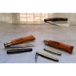 Pocket knives including an Alfred Field & Co pocket knife, 'tortoiseshell' handle, Sheffield; a