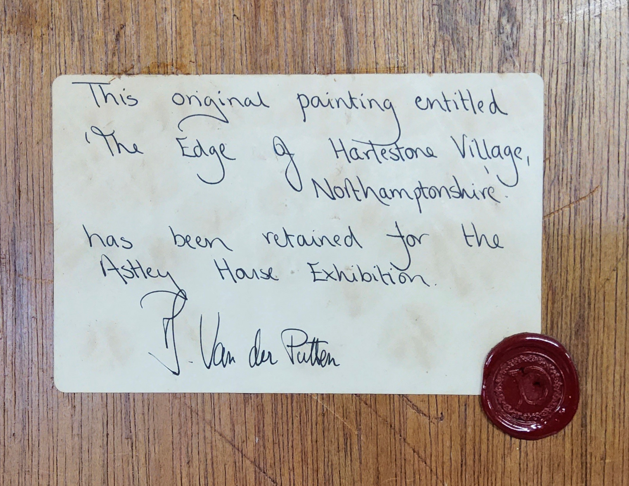 DANIEL VAN DER PUTTEN (1960)  The Edge of Harlestone Village, Northamptonshire signed to lower - Image 2 of 4