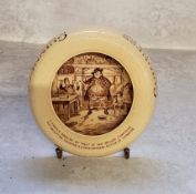 A 1930's Ashtead Pottery Guinness Advertising Ashtray with Illustration of Sam Weller by 'Phiz',