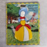 A scarce Airfix Little Bo-Peep Junior Jig-Saw Puzzle, 14 coloured plastic pieces which fit onto an