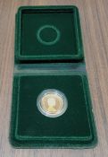 A 1980 Royal Mint Gold Proof Sovereign in original presentation box & COA