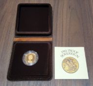 A 1981 Royal Mint Gold Proof Sovereign in original presentation box & COA