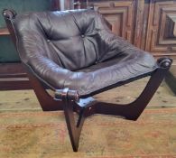 Mid Century Design - an Odd Knutsen 'Luna' lounge chair