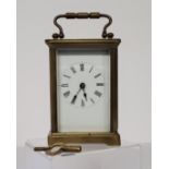 A 19th century French carriage clock