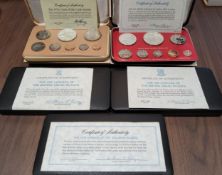 Franklin Mint Proof sets including 1979 Solomon Islands, 1979, 1980 British Virgin Islands; 1979