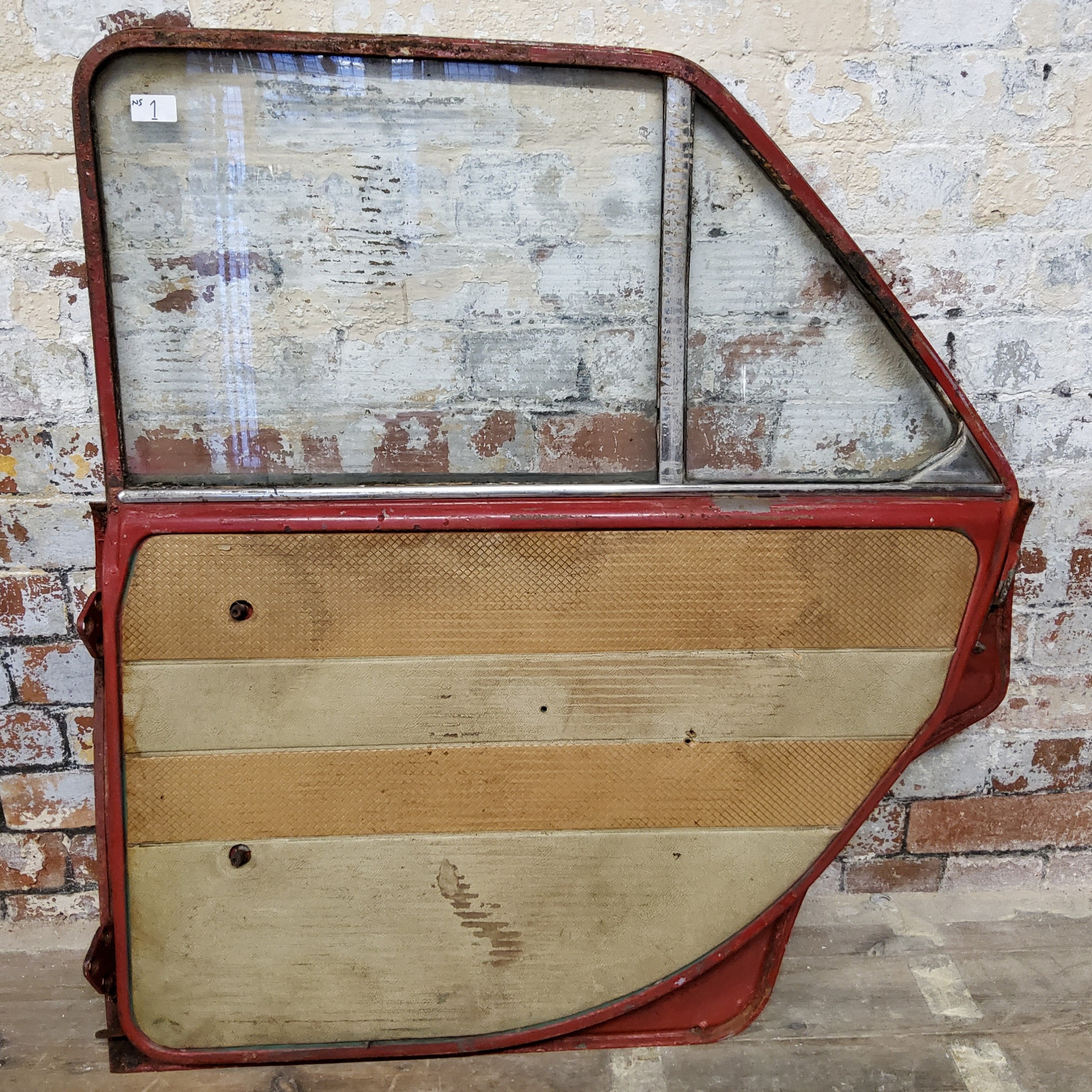 Automobilia & Auto Jumble - Three classic car doors, British Leyland possibly a Morris 1300 nearside - Image 12 of 13