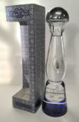 Clase Azul Plata Tequila, blanco Tequila in a handmade decanter, boxed