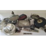 Automobilia & Auto Jumble - classic car restoration spares including a Butler head lamp, Lucas