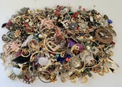 Costume Jewellery - a large quantity of earrings
