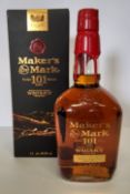 Markers Mark 101 Proof Travellers' Edition Kentucky Straight Bourbon Whisky, 1L 50.5% vol, boxed