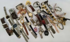 Various gents and lady's wristwatches including Casio Baby G; Mark Ecko, Citizen, Seiko, Sekonda (