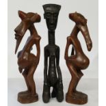 Tribal Art - A scarce late 19th/ early 20th century Ndebele tribe carved ebony fertility bust of a