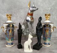 Egyptian Objects - a pair of Compton & Woodhouse The Golden Vase of Tutankhamen limited edition vase