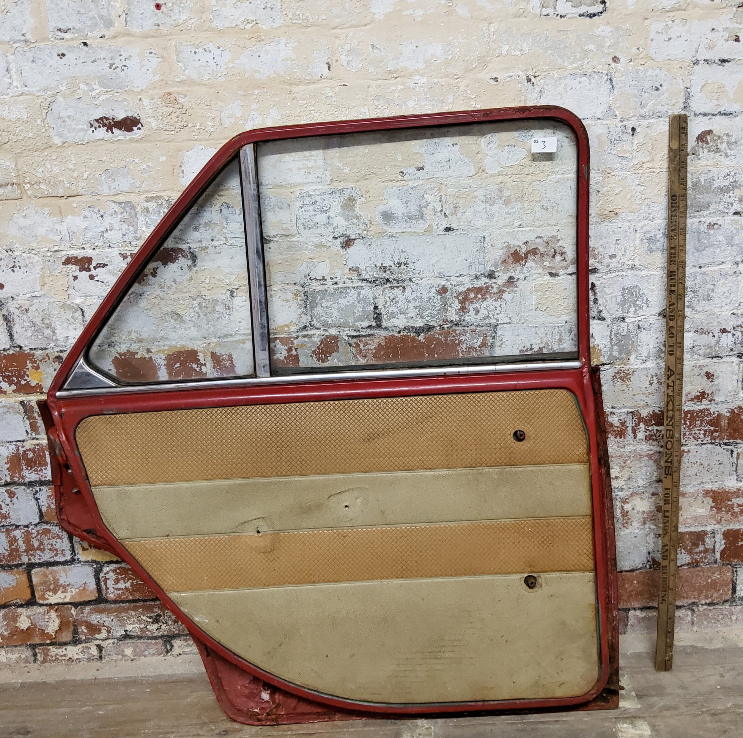 Automobilia & Auto Jumble - Three classic car doors, British Leyland possibly a Morris 1300 nearside - Image 8 of 13