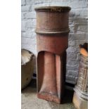 A Victorian salt glazed chimney pot