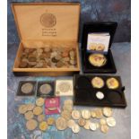 Numismatics - coinage including British, New Zealand, American etc.; collector crowns etc.