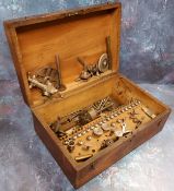 A 19th century Lorch, Schmidt & Co' type watchmaker's lathe accessories in box