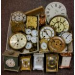 Horology - Late Victorian, Edwardian and later carriage clocks, Vienna wall clock dials,