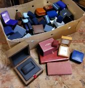 Jeweller's Stock - Various jewellery and watch boxes, including Oris, Rotary, velvet cased earring