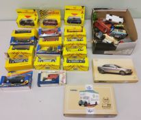 Model Cars- Twelve Maisto Sportscar Collection model cars;  Four Die Cast Super Racer models, boxed;