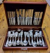 An E.P.N.S. canteen of Kings pattern flatware, for twelve, cased