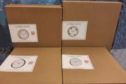 Eight London Clock contemporary wall clocks