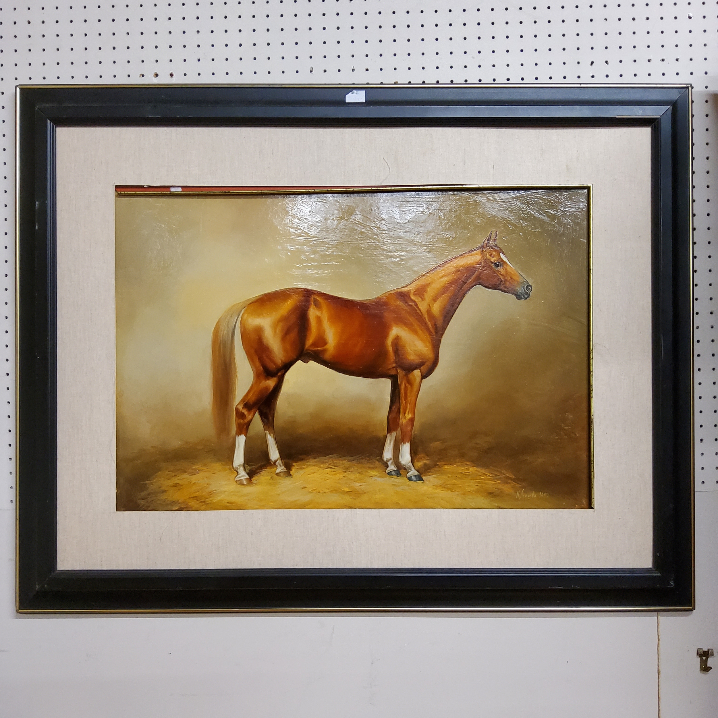 Natalie V. Leonova (Russian School) Thoroughbred Horse Conformation Study  Oil on panel, dated 1997, - Image 2 of 3