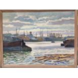 H**Fleury, 20th century, Impressionist, Harbour, signed, oil on board, 60cm x 80cm