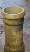 An Edwardian stoneware chimney pot Pease note this lot is located offsite and needs to be