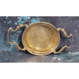 A George III silver lemon strainer, Sheffield rubbed marks, c.1820, 1.2toz